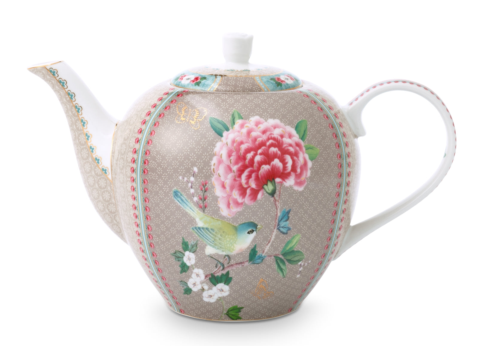 PIP STUDIO Blushing Birds Teekanne large khaki 1,6 l - Produktbild 2