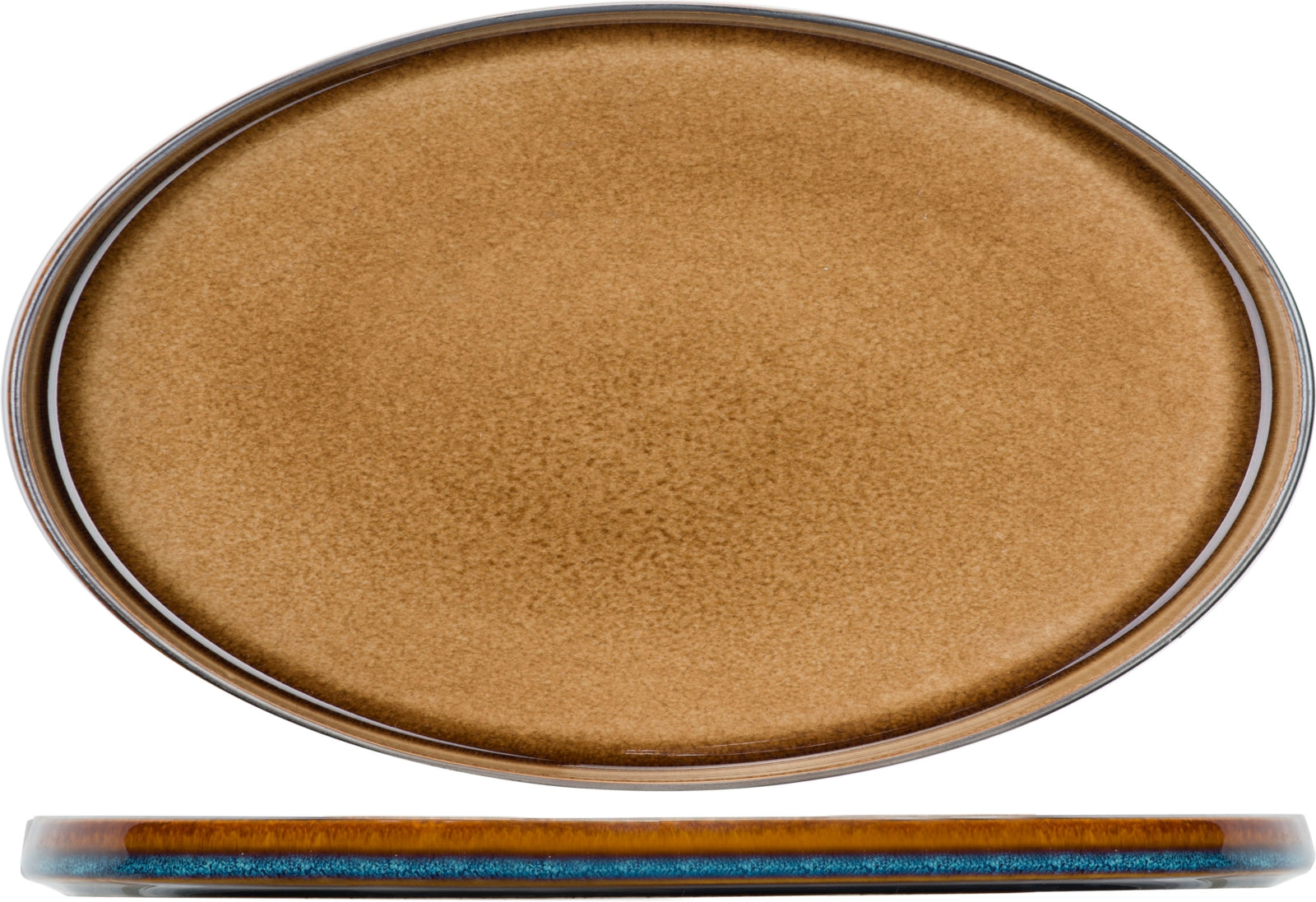 Cosy&Trendy Quintana Amber Teller flach oval 30,5 x 19 cm