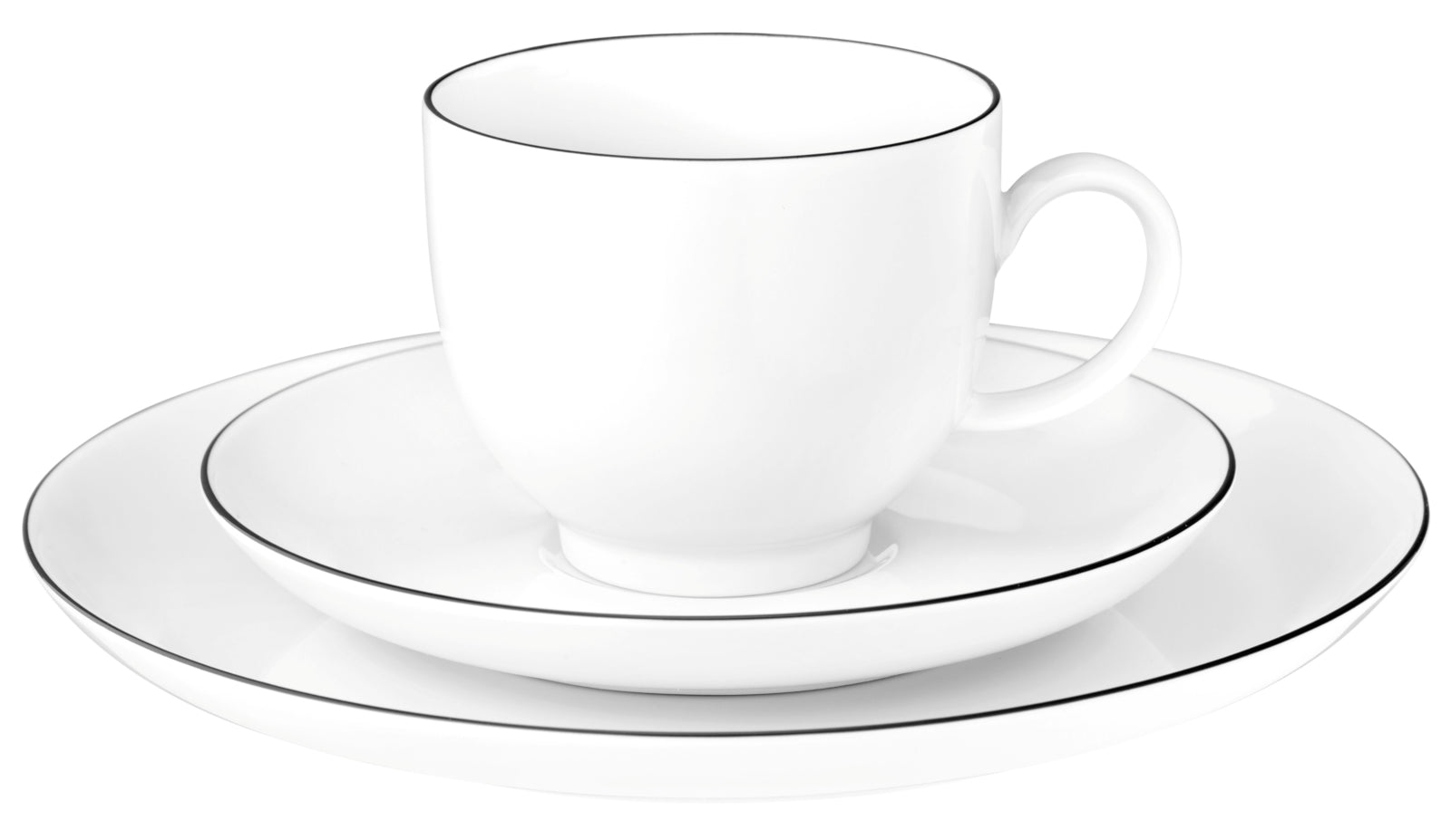 Seltmann Weiden Lido Black Line Kaffeeservice 18tlg. rund - Produktbild 5