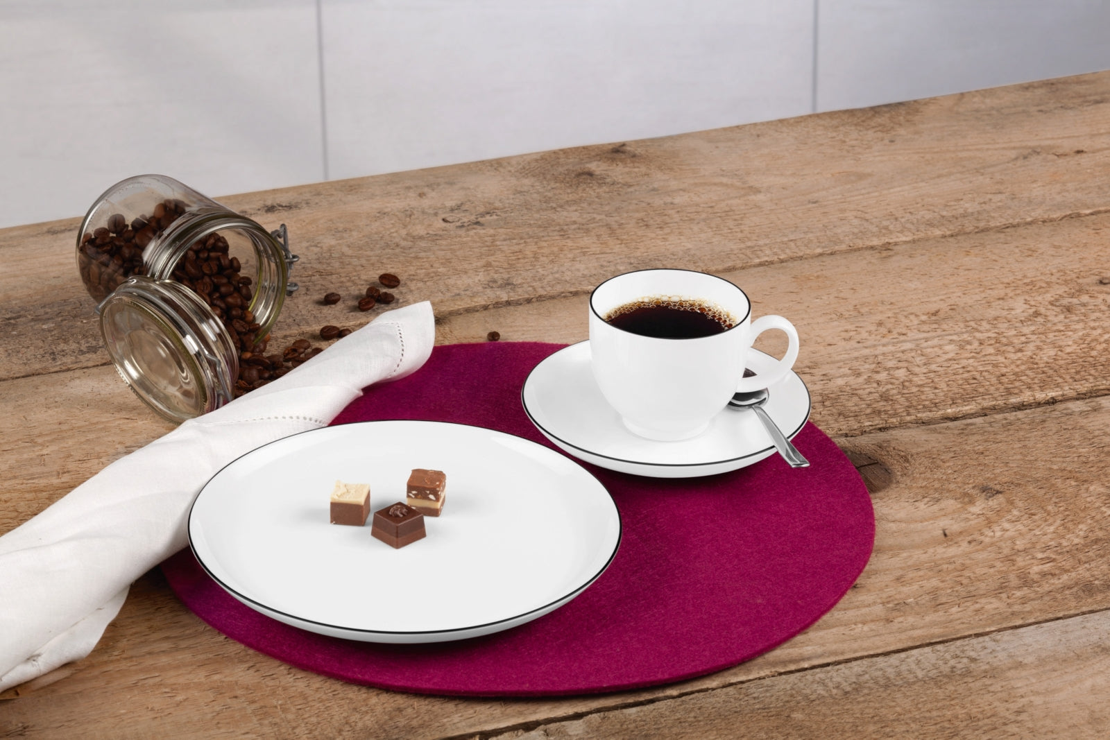 Seltmann Weiden Lido Black Line Kaffeeservice 18tlg. rund - Produktbild 6