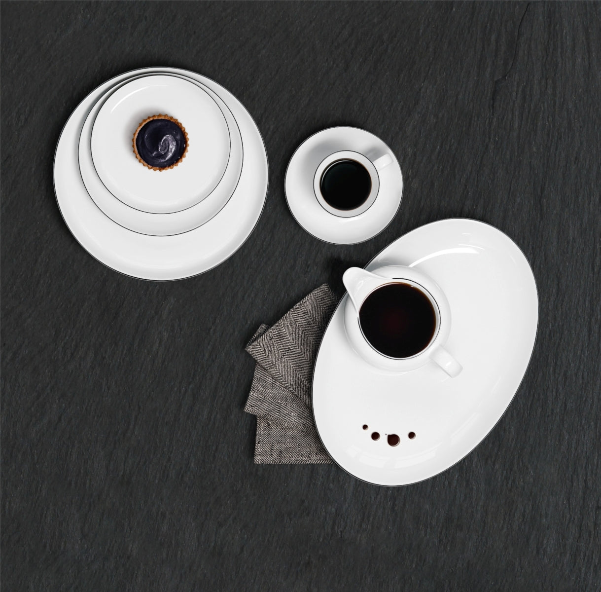 Seltmann Weiden Lido Black Line Kombi-Untertasse 14,5 cm - Produktbild 2