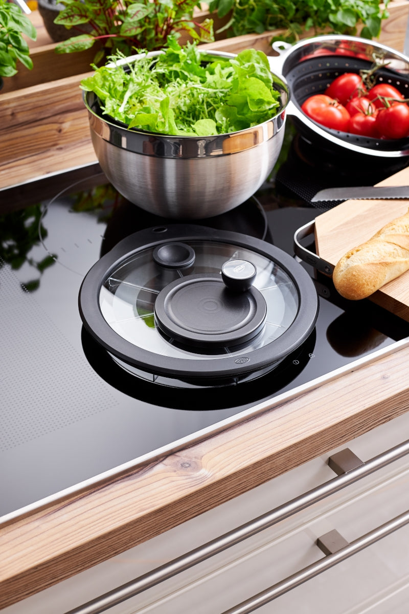 Rösle Salatschleuder mit Glasdeckel u. Frischhaltedeckel - Produktbild 4