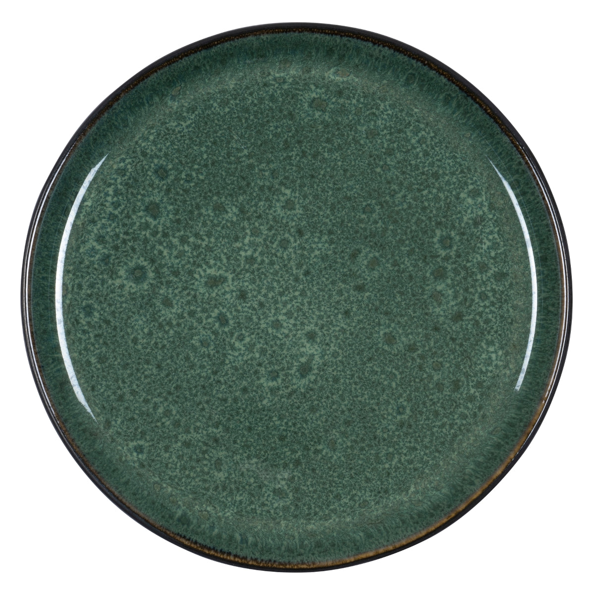 Bitz Frühstücksteller black / green 21 cm