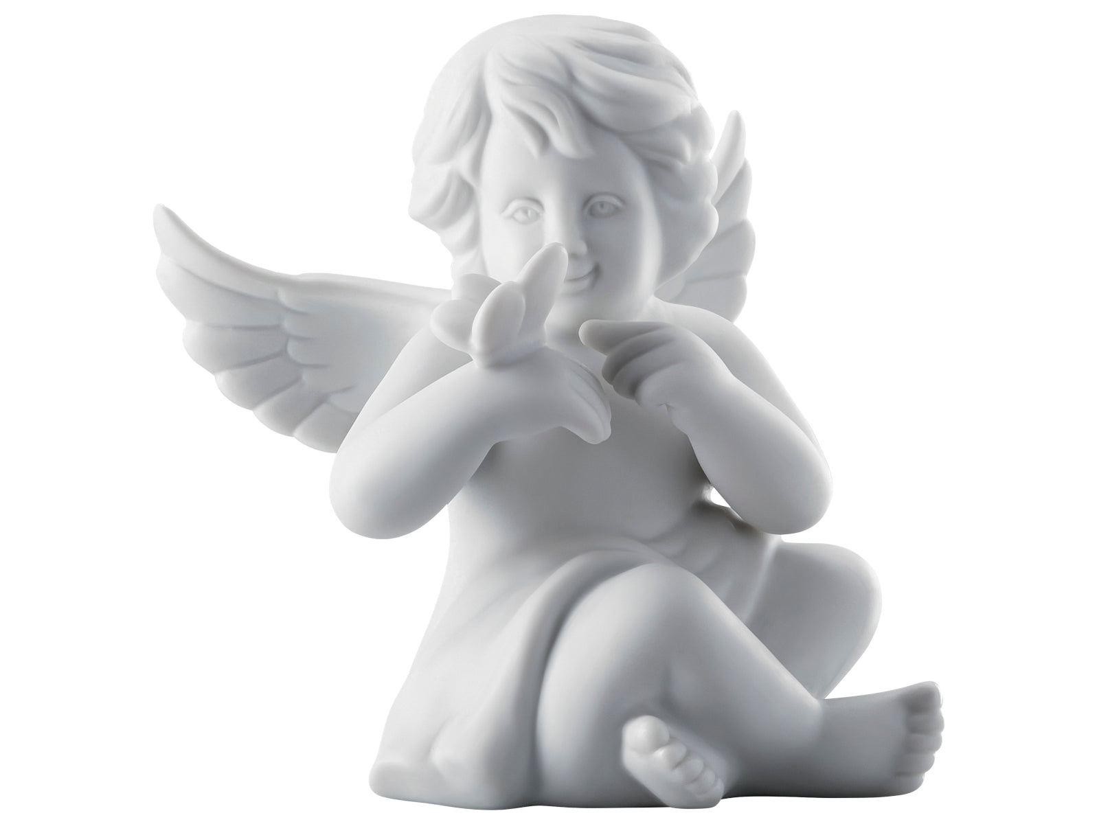 Rosenthal Engel mittel Weiss matt Engel mit Schmetterling - Produktbild 2