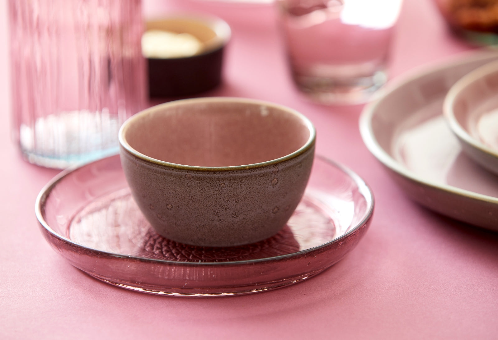 Bitz Tasse mit Untertasse grey / light pink 0,24 l - Produktbild 3