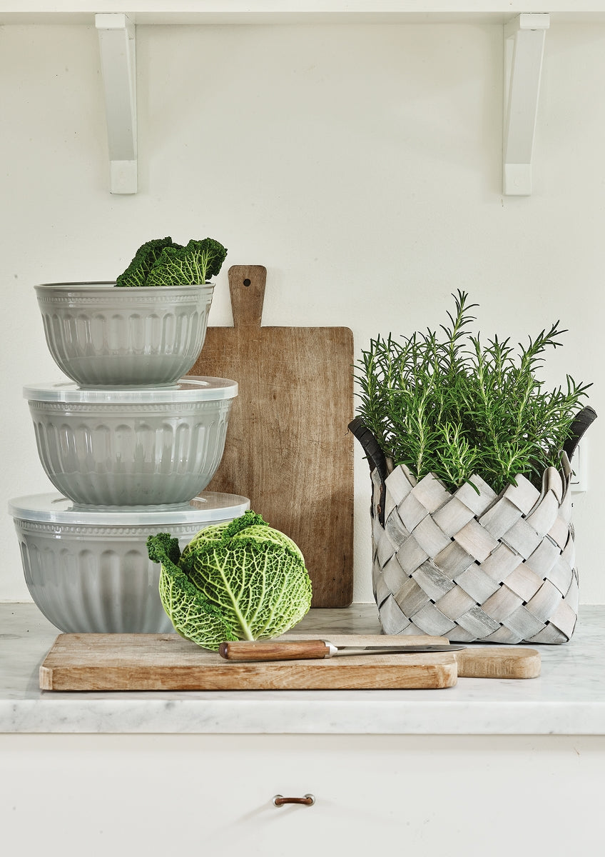 Greengate Alice Schüssel mit Deckel grey Set3 - Produktbild 2
