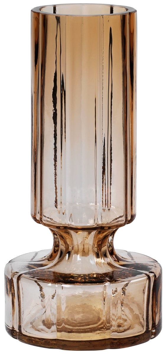 Broste Copenhagen Hyacint Vase Glas Indian Tan 24,9 cm - Produktbild 1