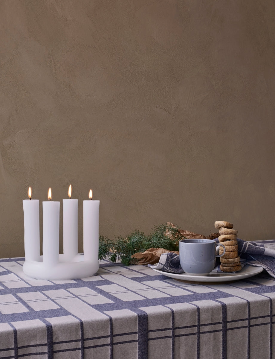 Broste Copenhagen Earl Tischdecke Rainy Day / Flint Stone 300x160cm - Produktbild 2