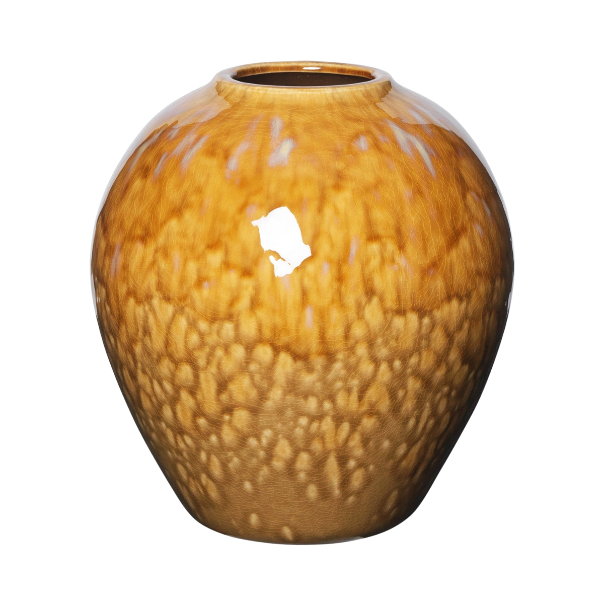 Broste Copenhagen Ingrid Vase M Keramik Apple Cinnamon 25,5 cm - Produktbild 1