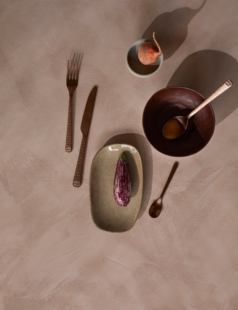 Broste Copenhagen Larni Beige Platte 12 cm - Produktbild 2