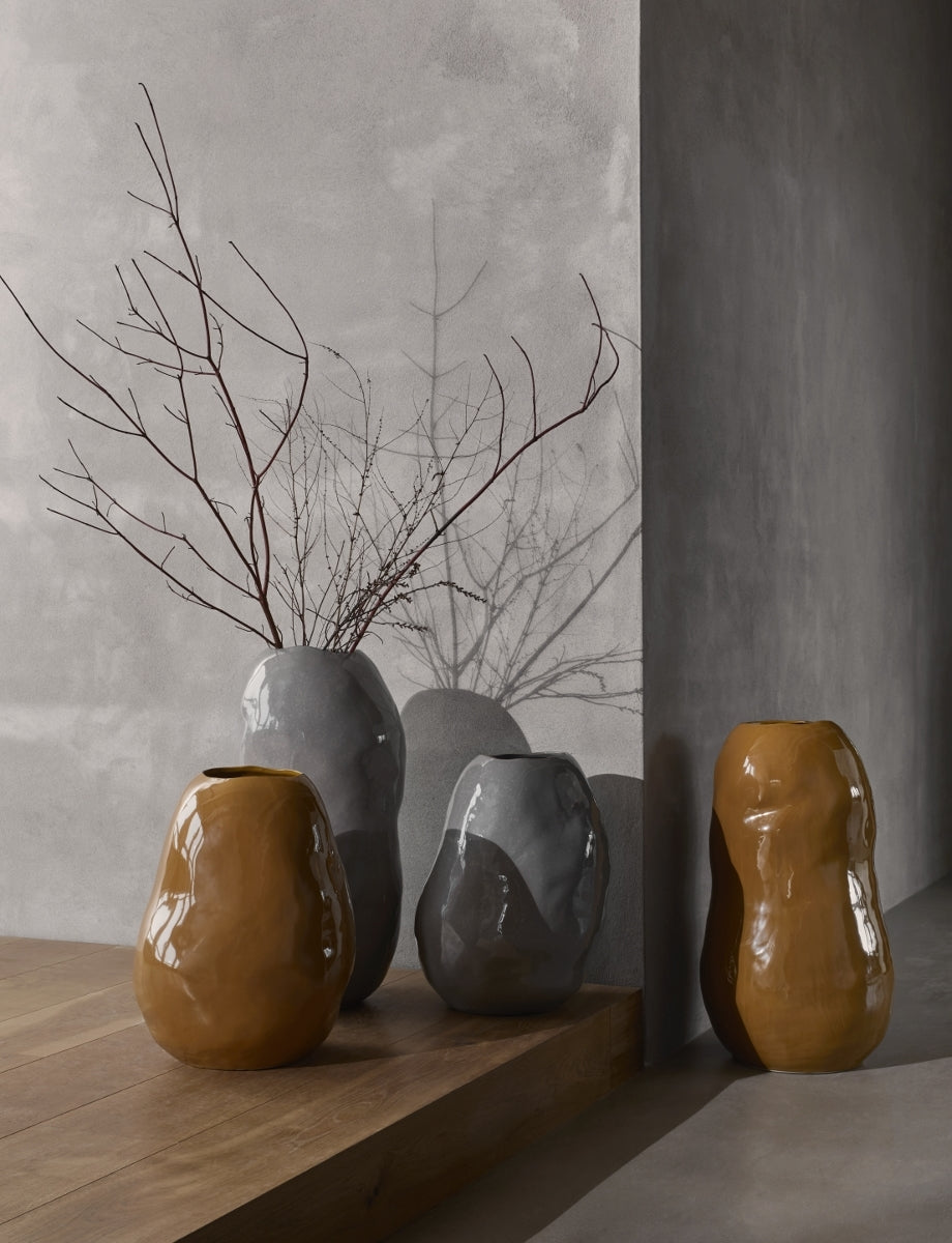 Broste Copenhagen Organic Vase Apple Cinnamon 43 cm - Produktbild 2
