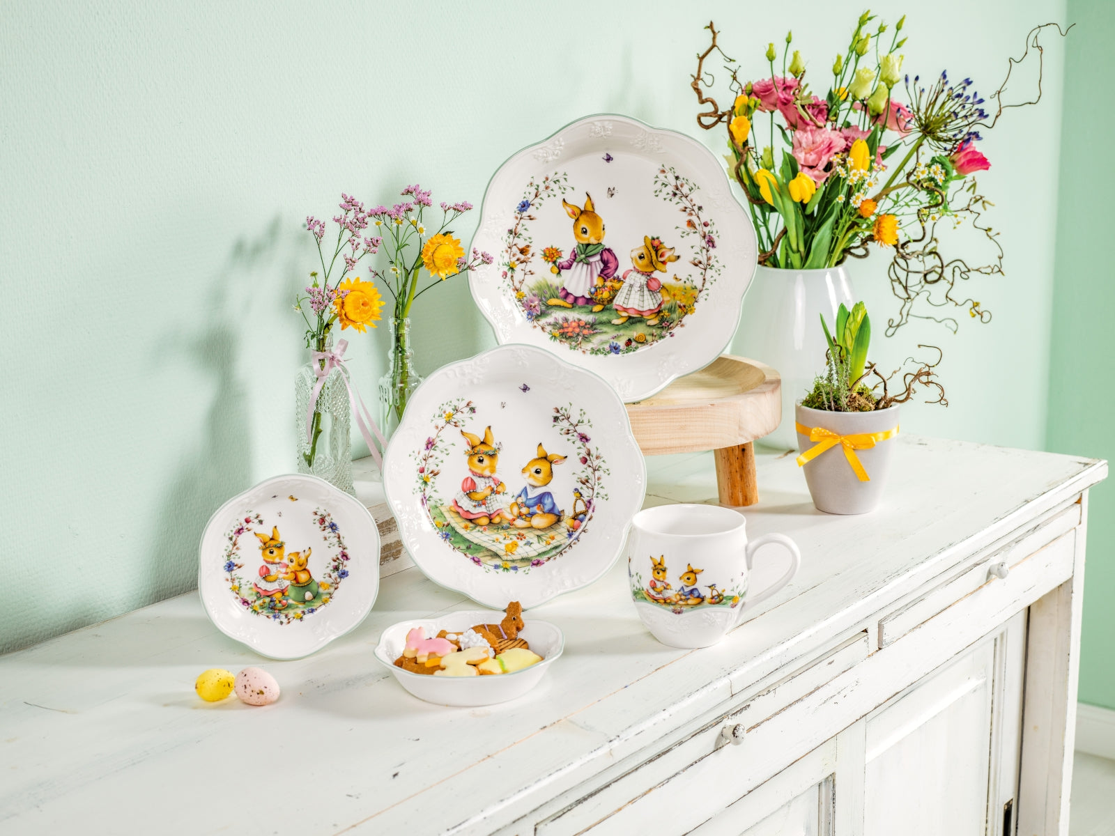 Villeroy & Boch Spring Fantasy Becher mit Henkel Blumenwiese 0,5l Set6 - Produktbild 6