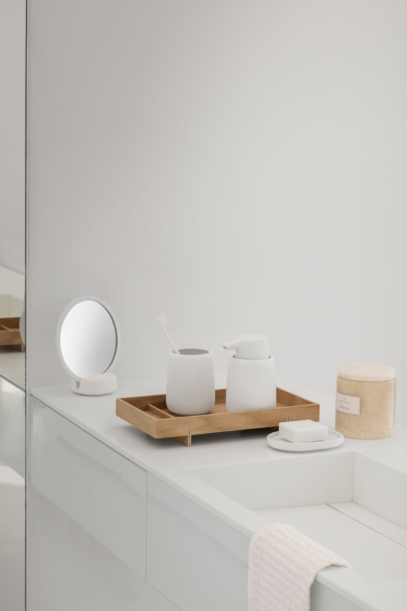 Blomus SONO Kosmetikspiegel white 18,5 cm - Produktbild 2