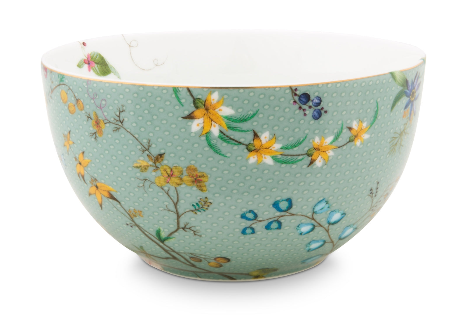 PIP STUDIO Jolie Flowers Blue Bowl 12 cm - Produktbild 2