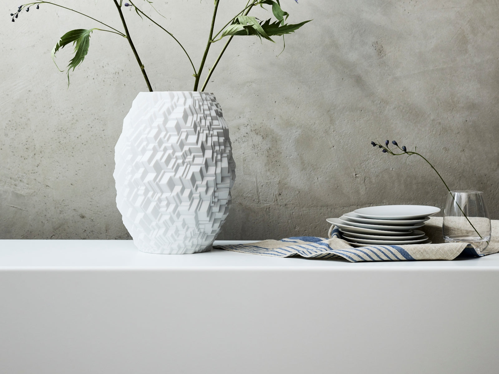 Rosenthal Phi City weiss matt Miniaturvase 10 cm - Produktbild 2