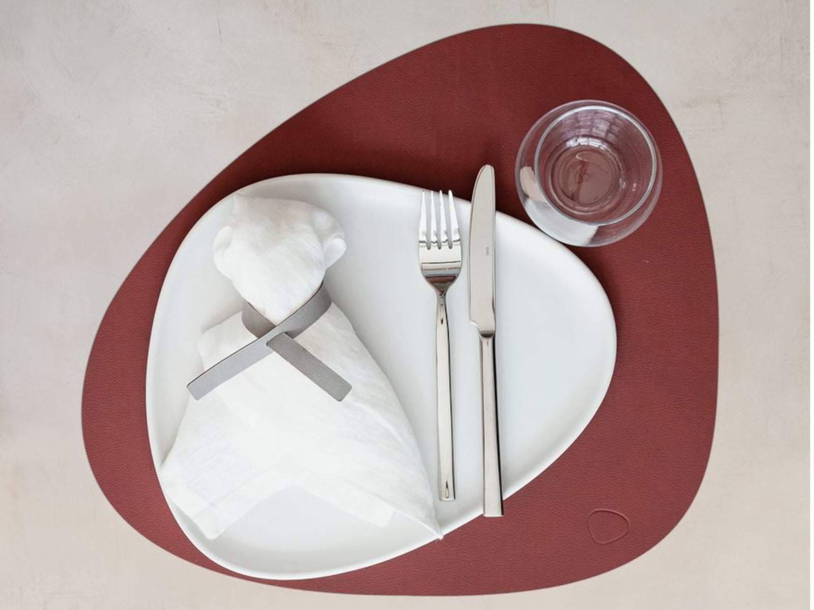 LIND DNA NUPO Tischset Curve L sienna 37 x 44 cm - Produktbild 2
