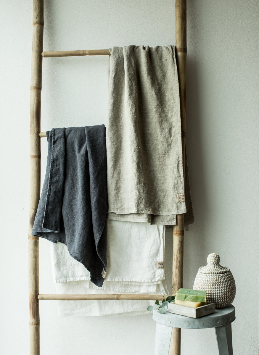 Lovely Linen Lovely Strandtuch darkgrey 145 x 200 cm (1 Stück) - Produktbild 2