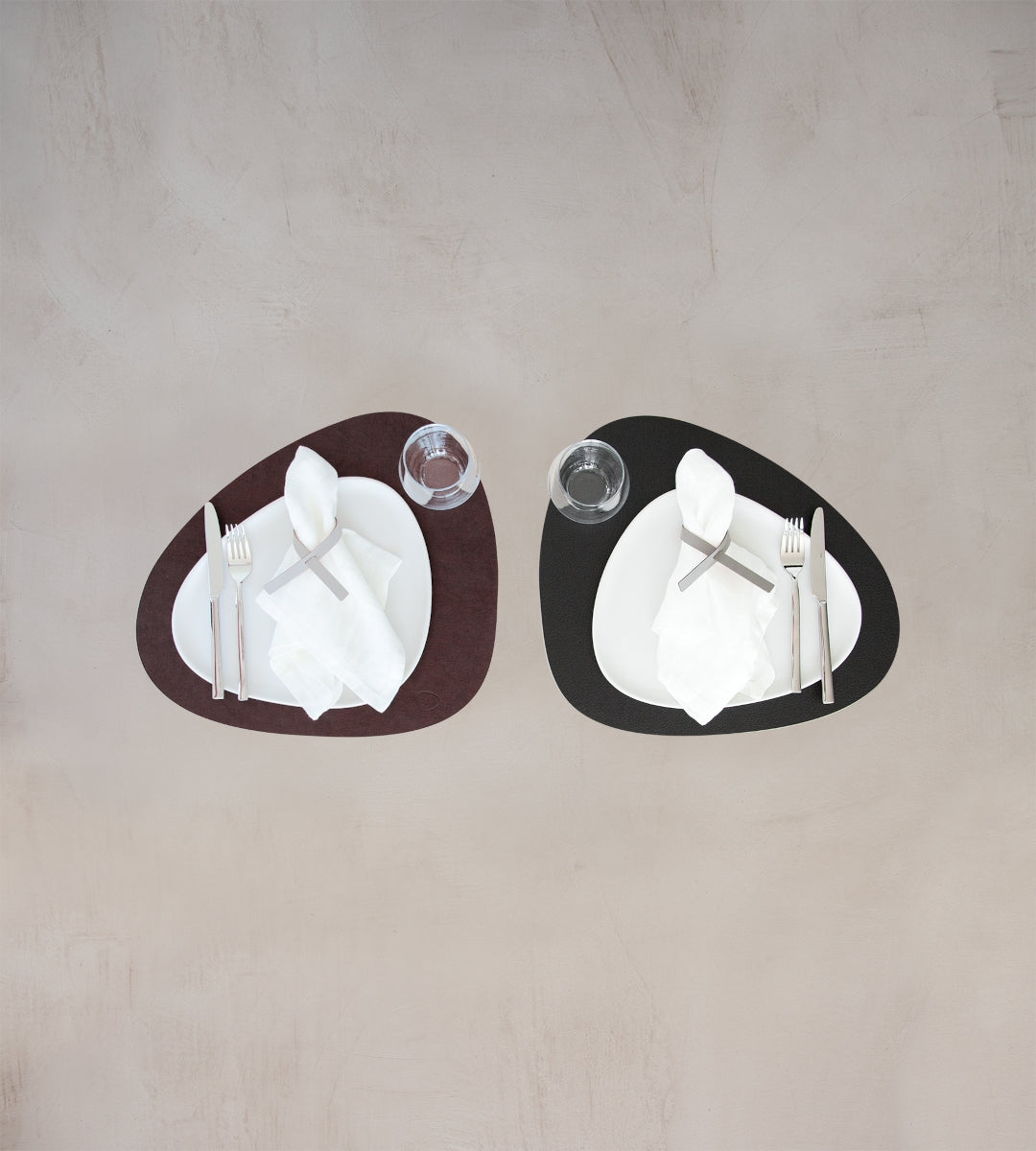 LIND DNA DOUBLE BULL Tischset Curve L brown/black - Produktbild 2