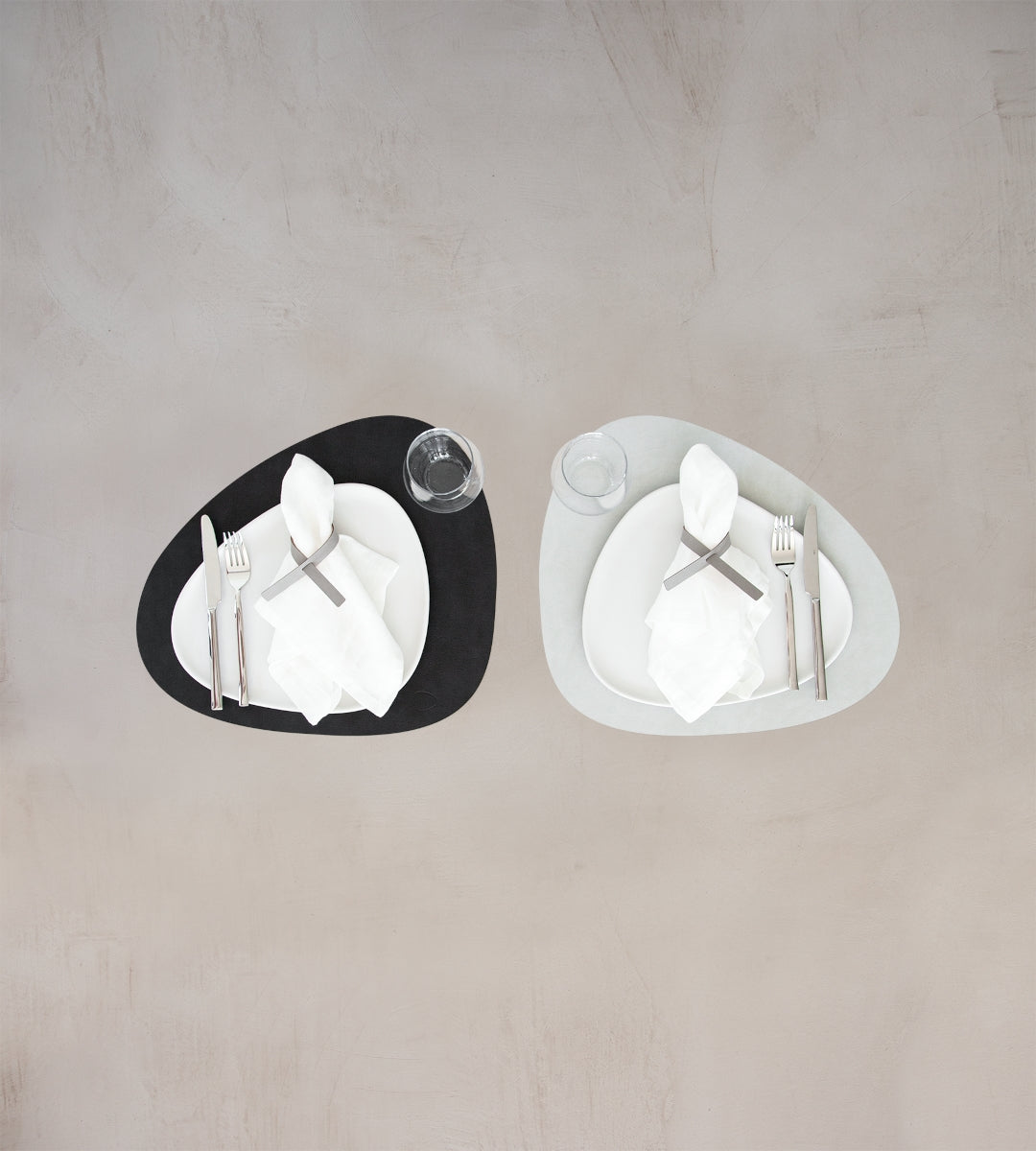 LIND DNA DOUBLE CLOUD/NUPO Tischset Curve L black/metallic - Produktbild 2