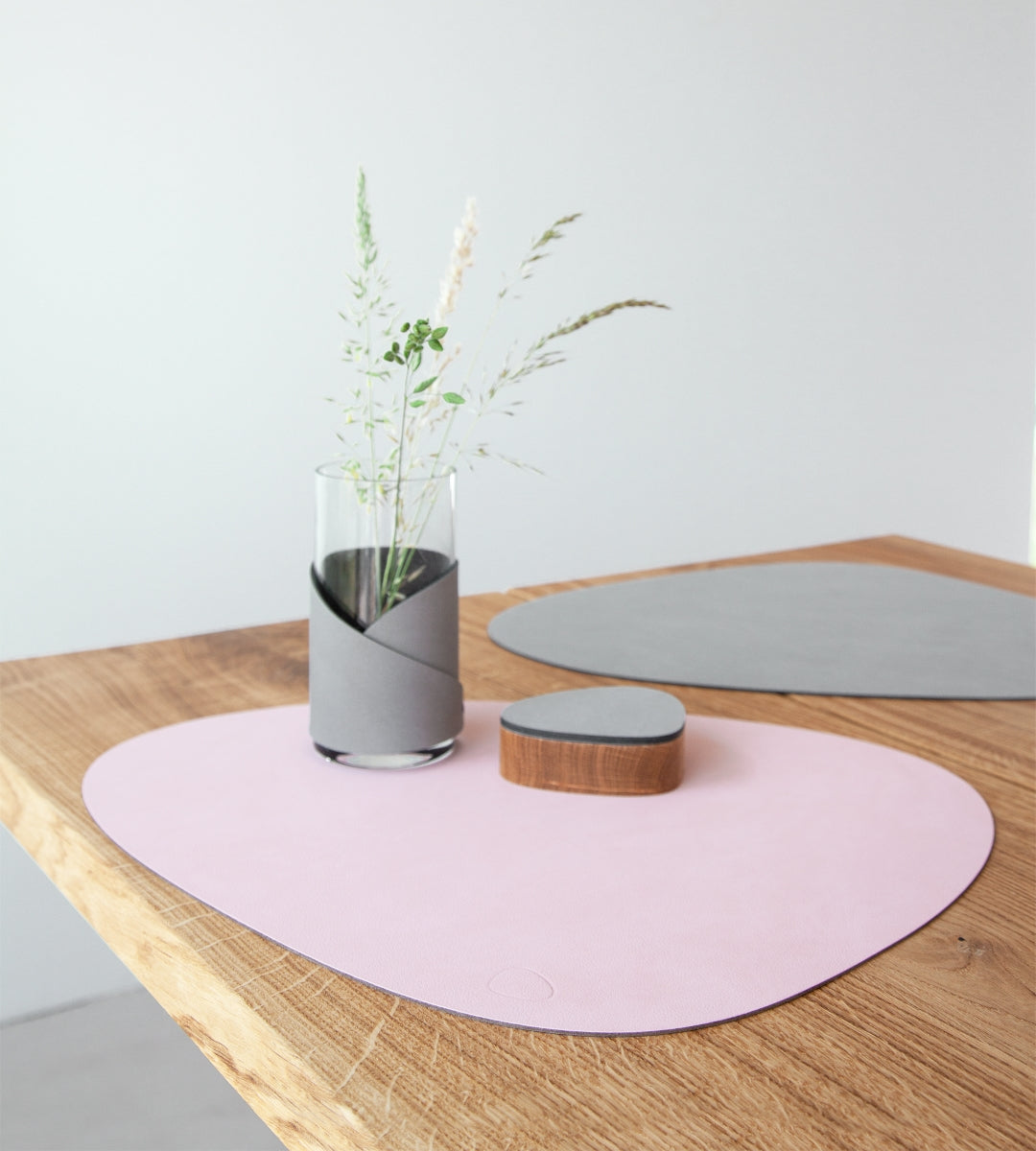 LIND DNA DOUBLE NUPO Tischset Curve rose/light grey 37x44cm - Produktbild 3