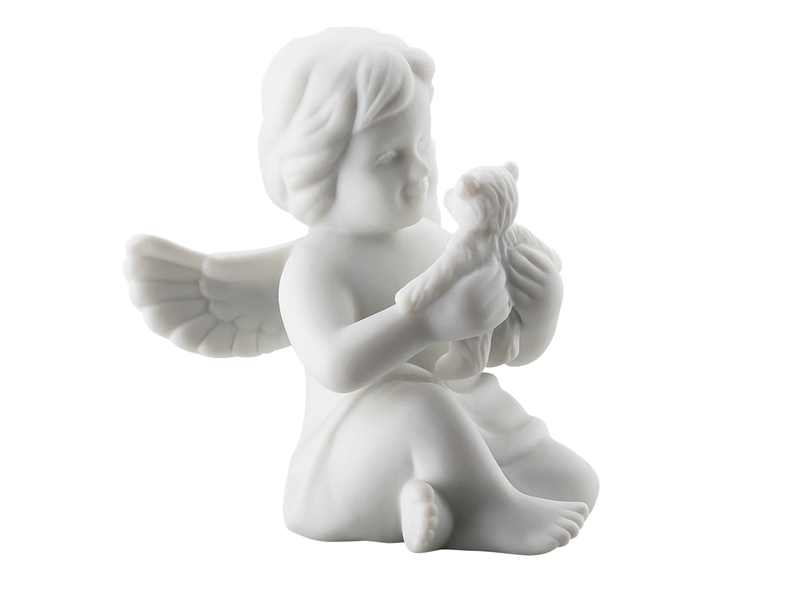 Rosenthal Engel klein weiss matt mit Teddybär 6 cm - Produktbild 3