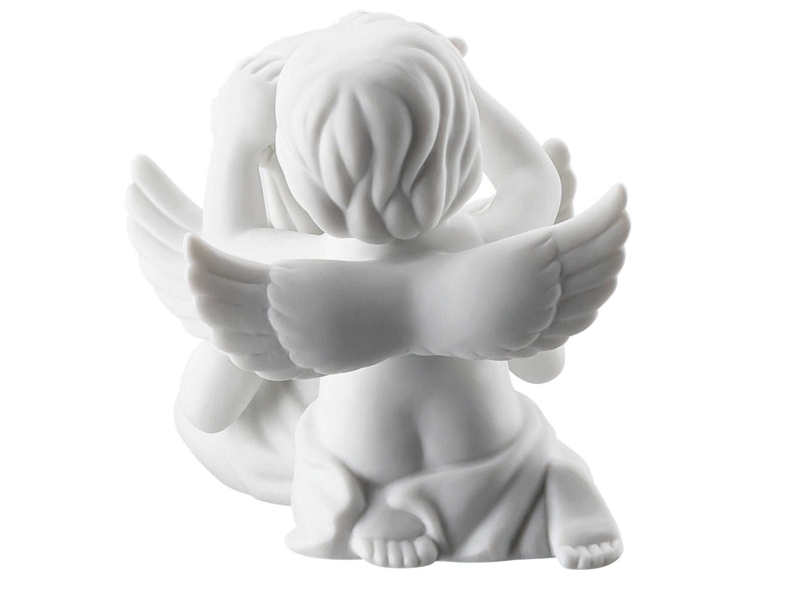Rosenthal Engelpaar mit Blumen klein weiss matt 6 cm - Produktbild 3
