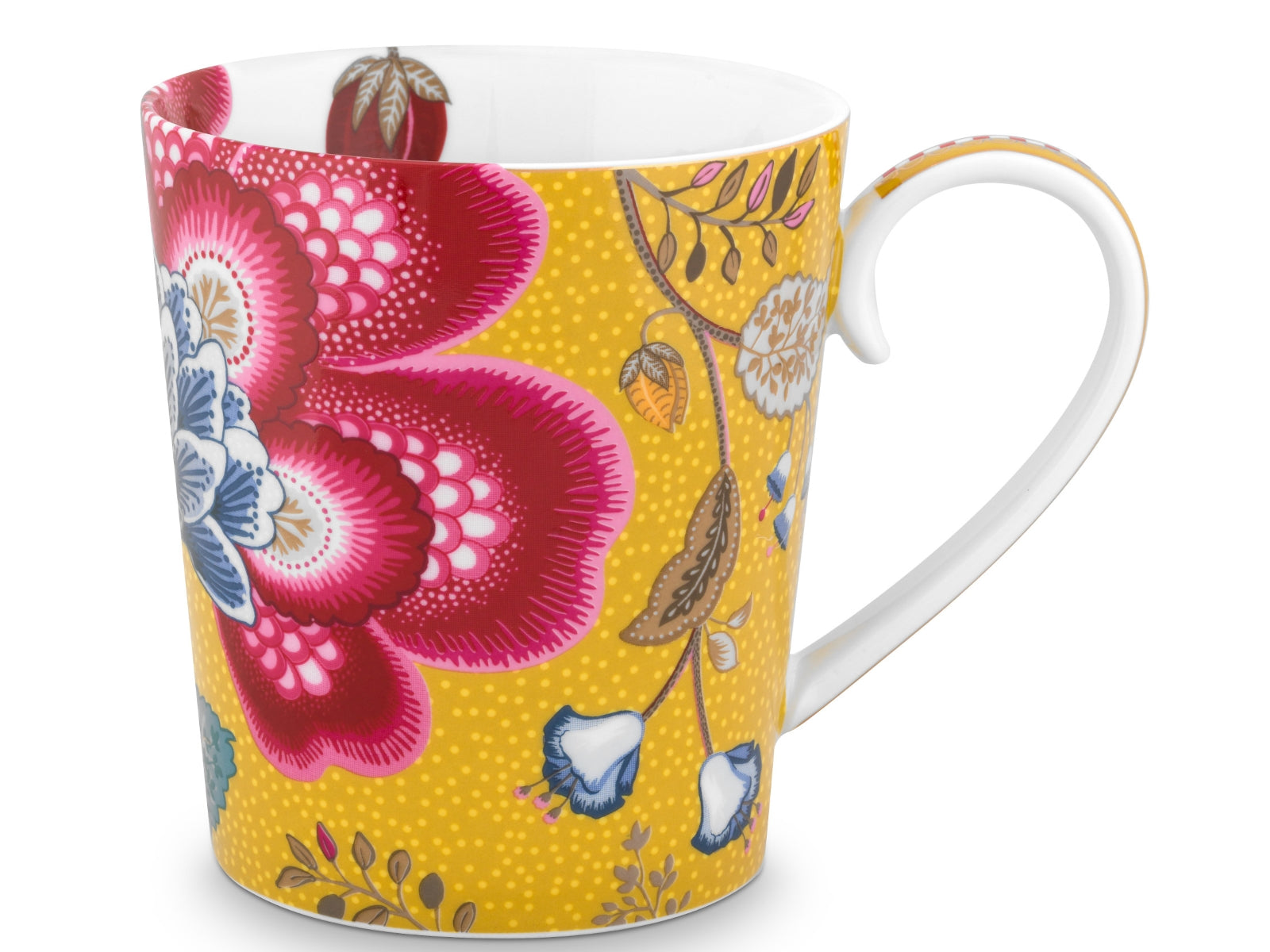 PIP STUDIO Blushing Birds Alphabet Becher yellow X 0,35 l - Produktbild 2