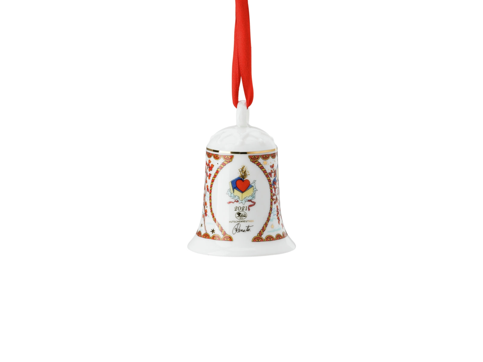 Hutschenreuther Sammelserie 2021 Porzellanglocke Weihnachtsgaben - Produktbild 2