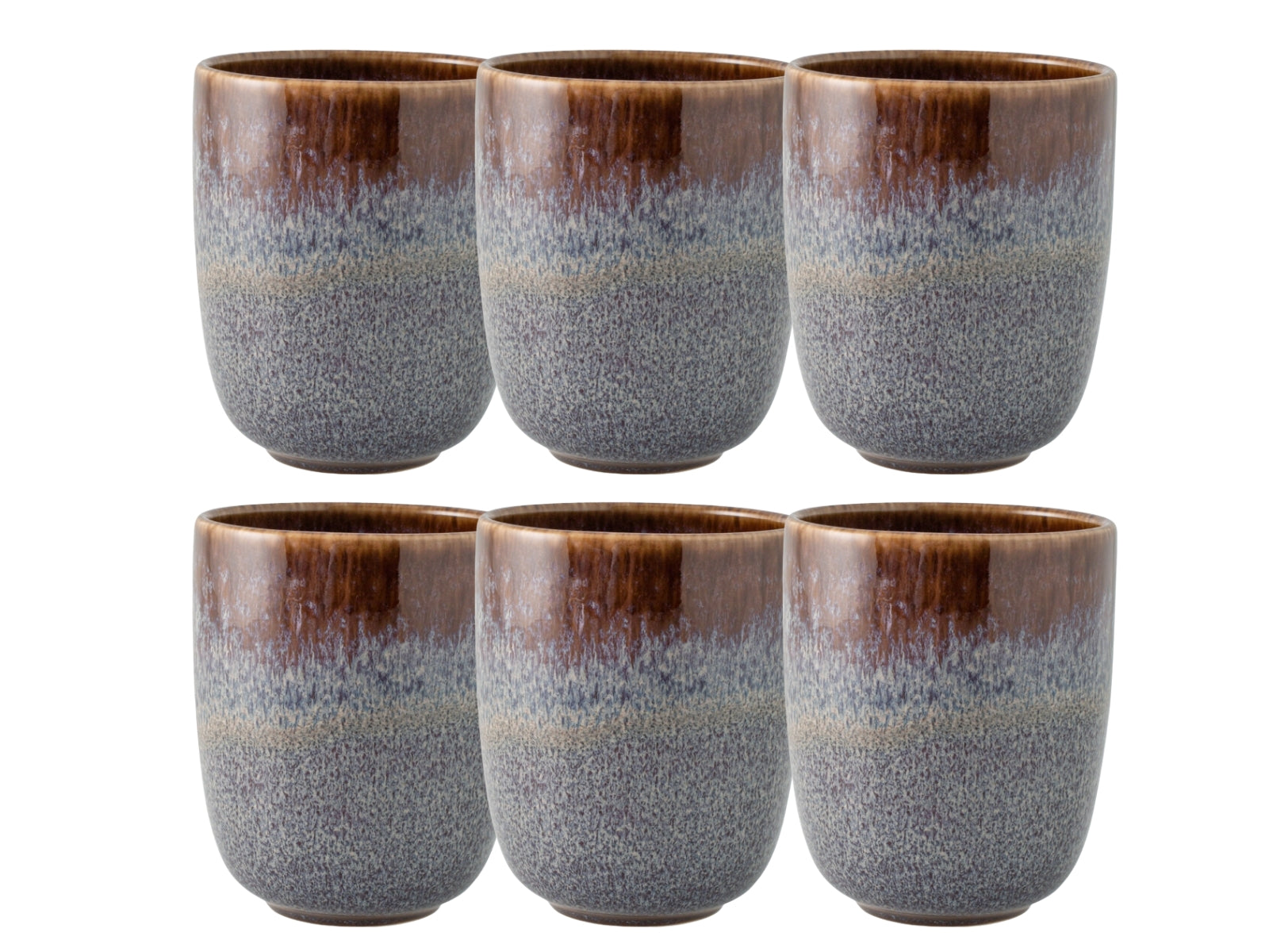 like. by Villeroy & Boch Lave beige Becher ohne Henkel Set 0,4 l Set6