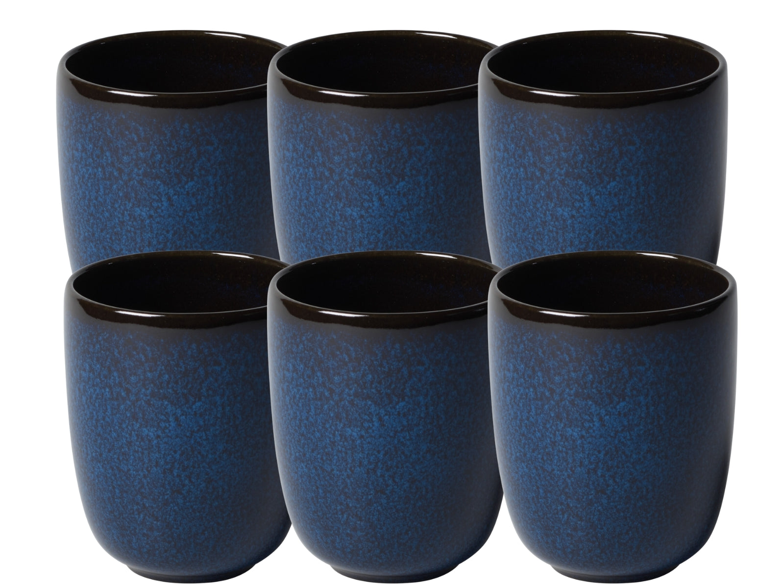 like. by Villeroy & Boch Lave bleu Becher ohne Henkel Set 0,4 l Set6