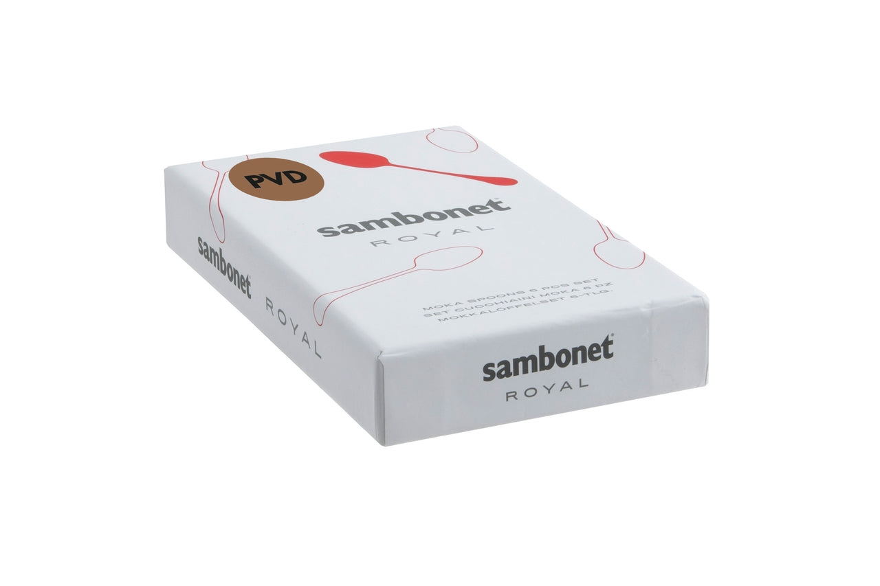 Sambonet Royal Edelstahl/PVD Kupfer Mokkalöffel Set 6 - Produktbild 2