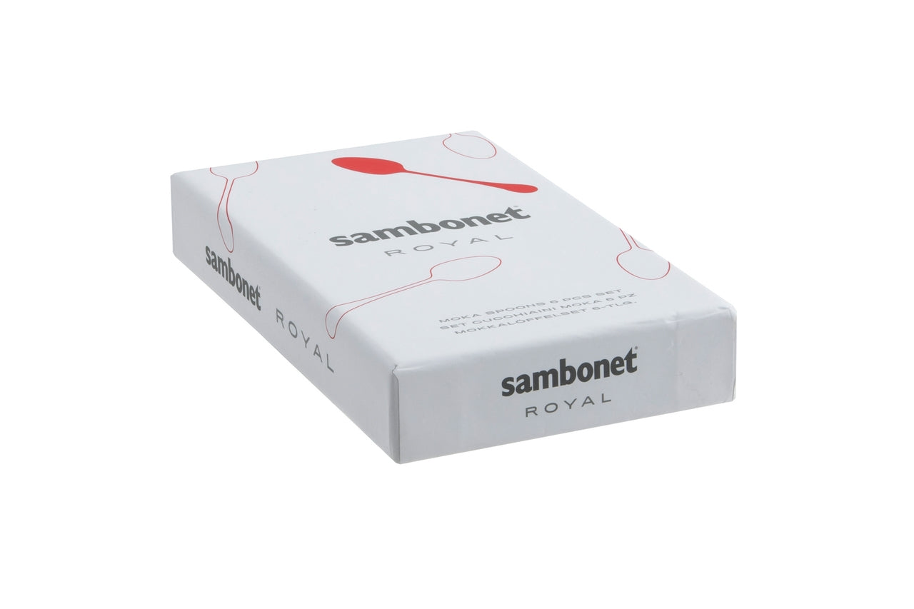 Sambonet Royal Edelstahl/PVD Gold Mokkalöffel Set 6 - Produktbild 2
