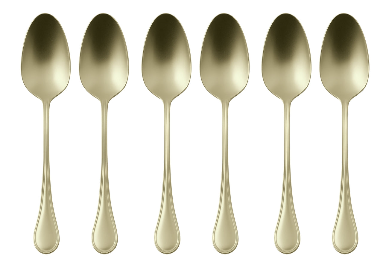 Sambonet Royal Antique Mokkalöffel Set6 Edelstahl/PVD Champagner