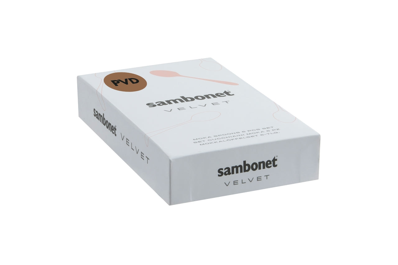 Sambonet Velvet Edelstahl/PVD Kupfer Mokkalöffel Set 6 - Produktbild 2