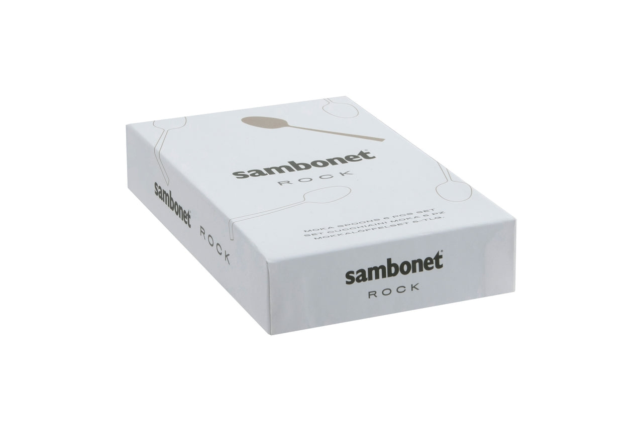 Sambonet Rock Diamond Mokkalöffel Set6 Edelstahl/PVD 2Black - Produktbild 2