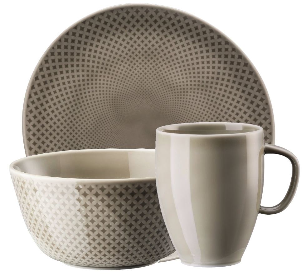 Rosenthal Junto Pearl Grey Frühstücksset 18tlg - Produktbild 2