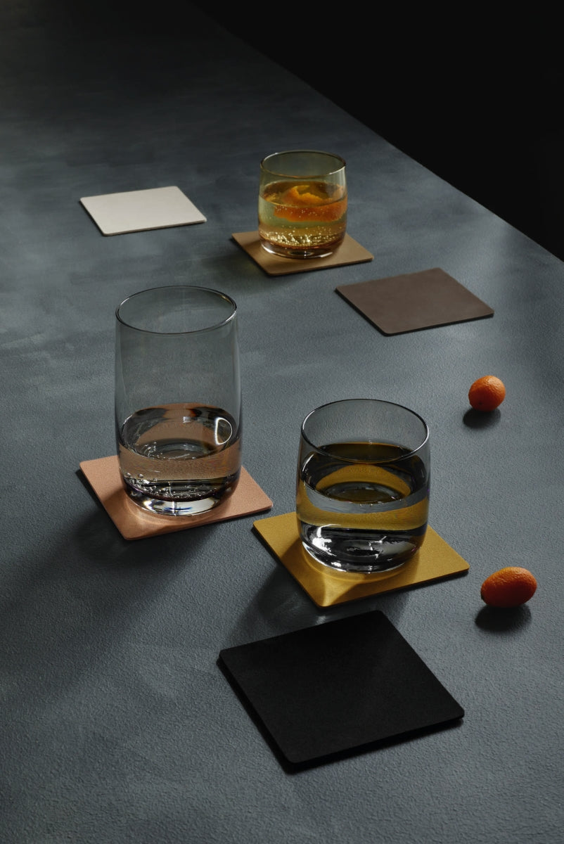 ASA Untersetzer soft leather amber 10 x 10 cm Set4 - Produktbild 2