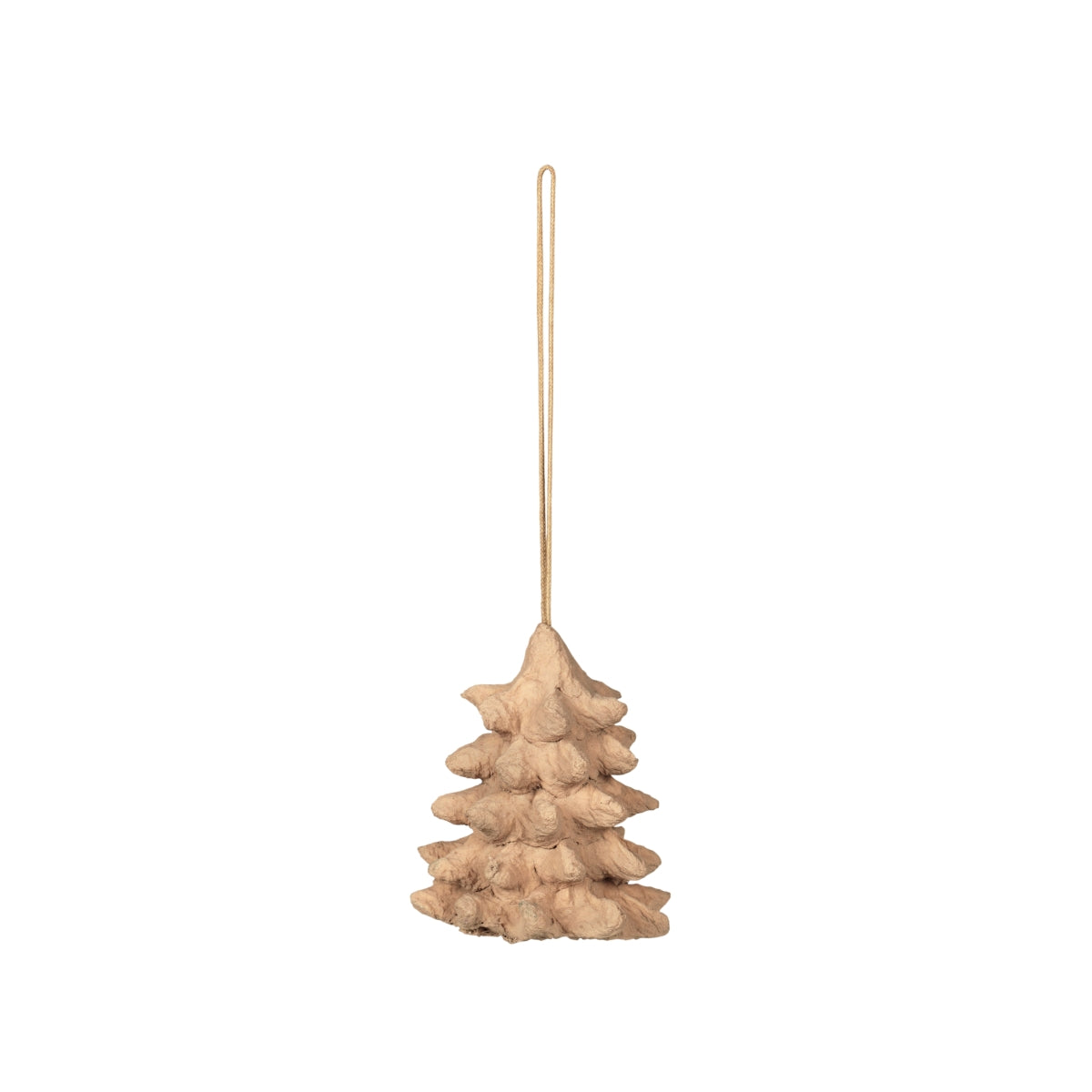 Broste Copenhagen PULP Holz Baumwollhänger natural brown 6 cm - Produktbild 1