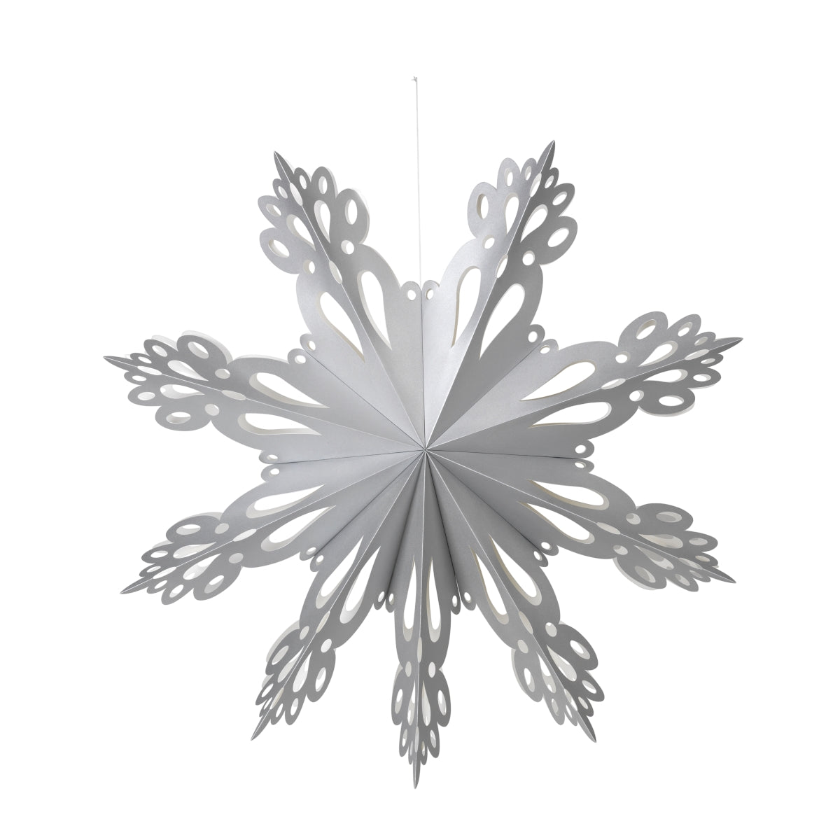 Broste Copenhagen SNOWFLAKE Papier silver XL 76 cm - Produktbild 1