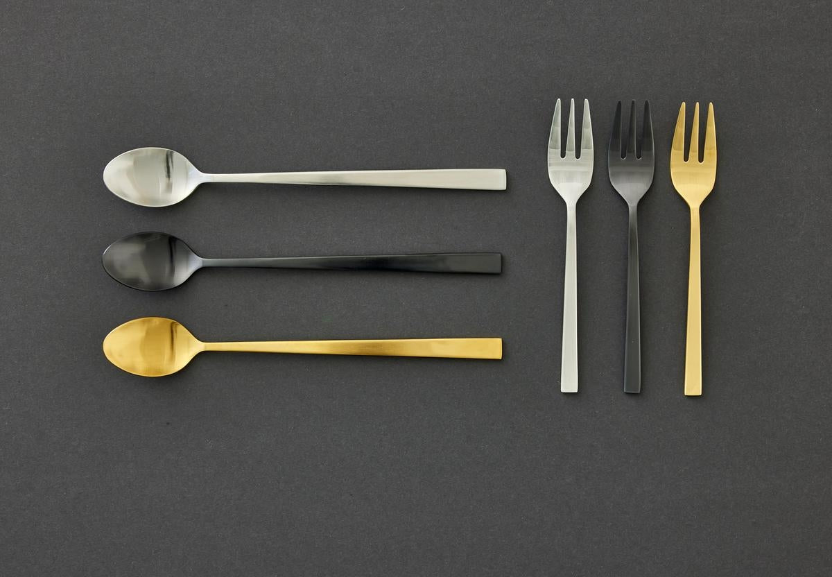 Bitz Lattelöffelset schwarz matt 20 cm 4tlg. - Produktbild 3