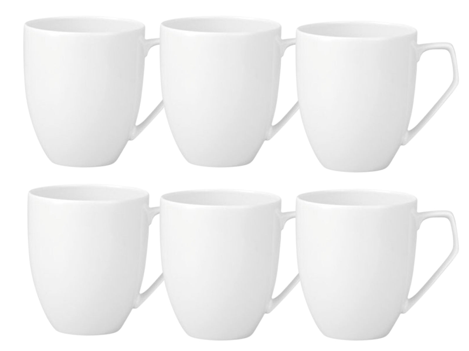 Rosenthal TAC Gropius Weiss Becher mit Henkel 0,36 l Set6
