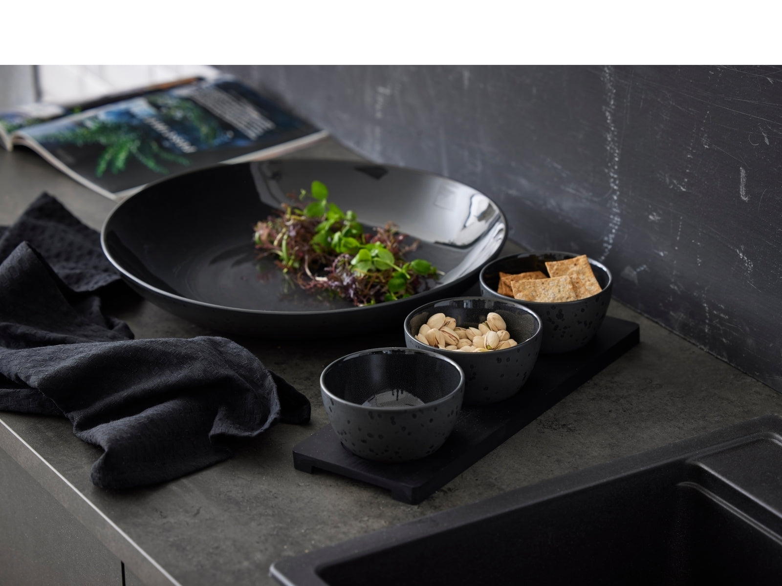 Bitz Servierschale galaxy black 40 cm - Produktbild 5
