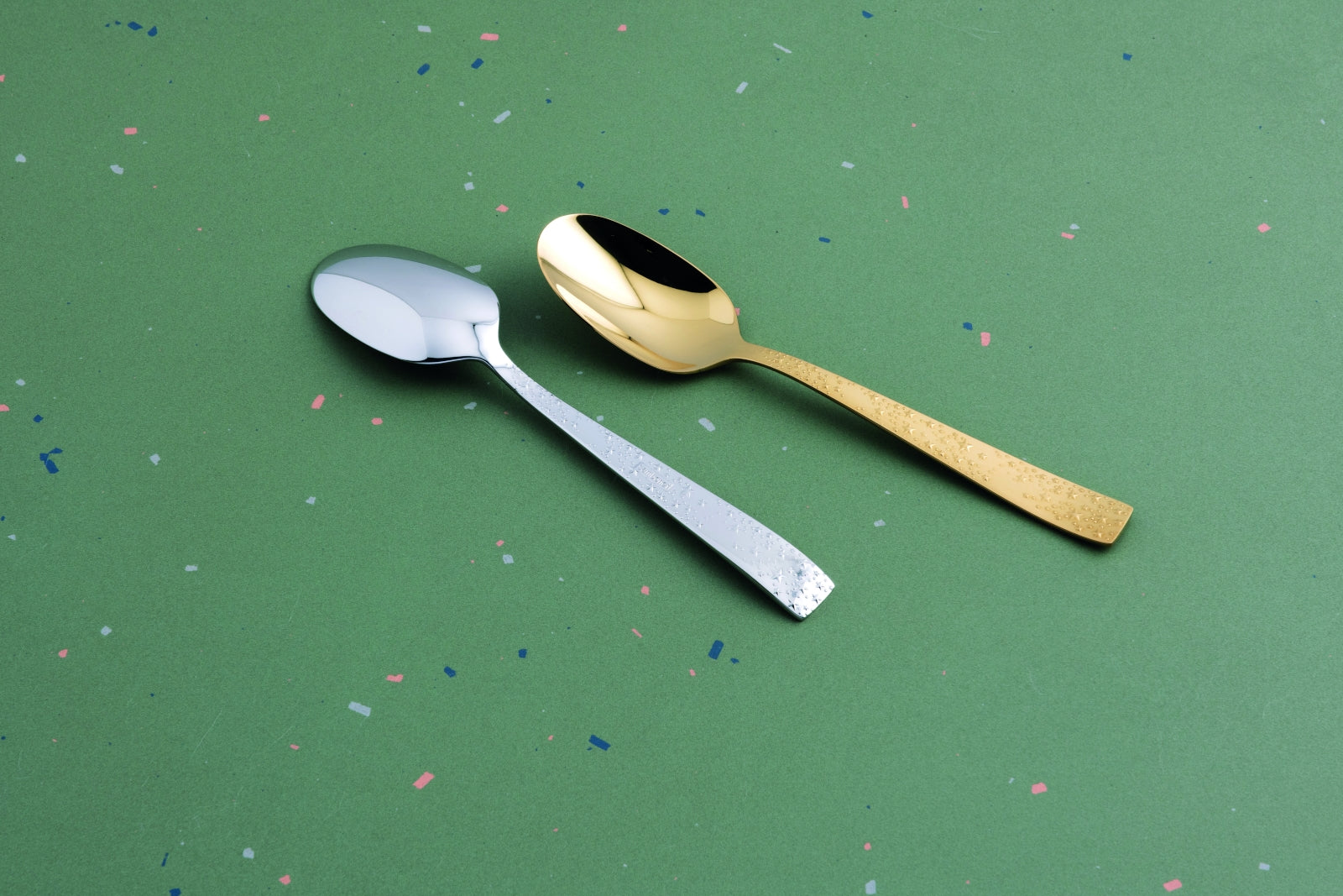 Sambonet Cometa Edelstahl/PVD Gold Mokkalöffel Set 6 - Produktbild 2