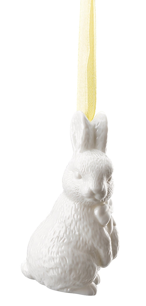 Hutschenreuther Osteranhänger Weiss Hase stehend
