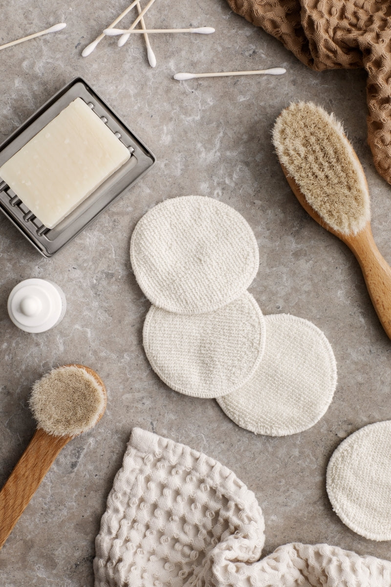Blomus ASEA Abschminkpads mit Wäschenetz moonbeam 7tlg - Produktbild 2