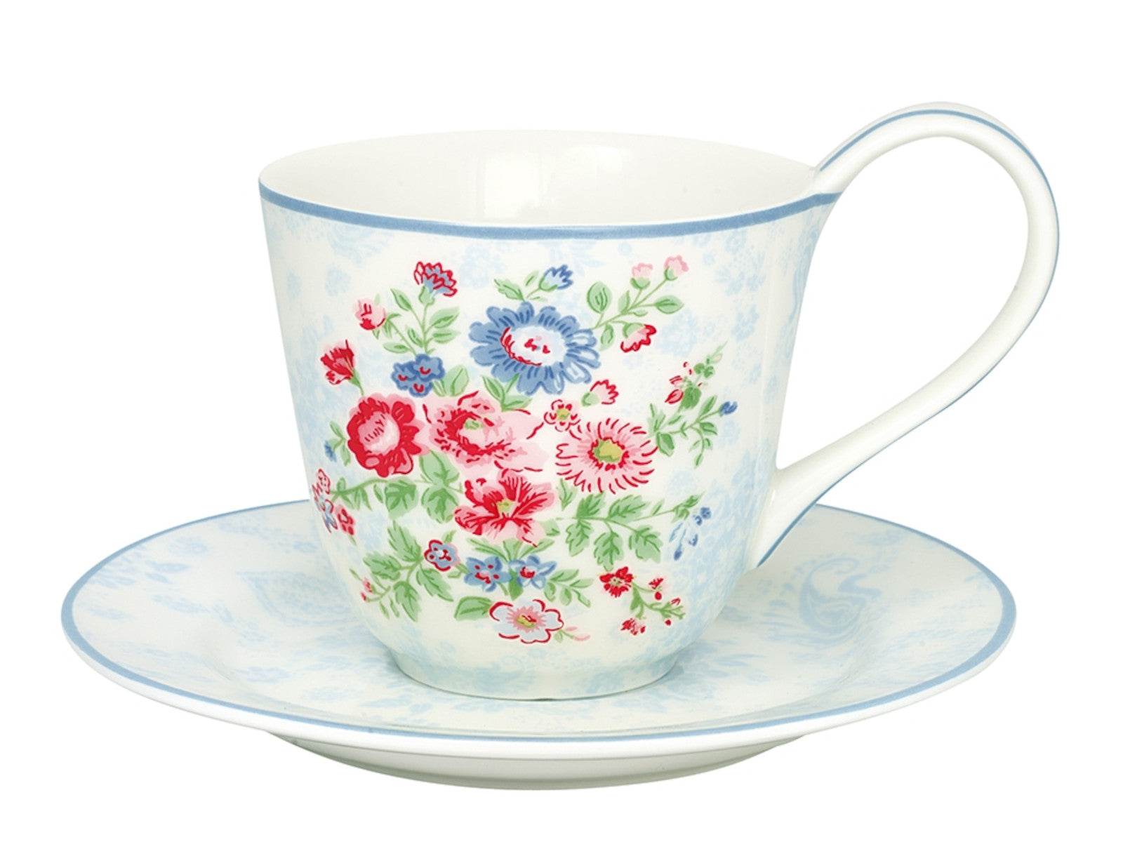 Greengate Ailis Tasse mit Untertasse white 270 ml