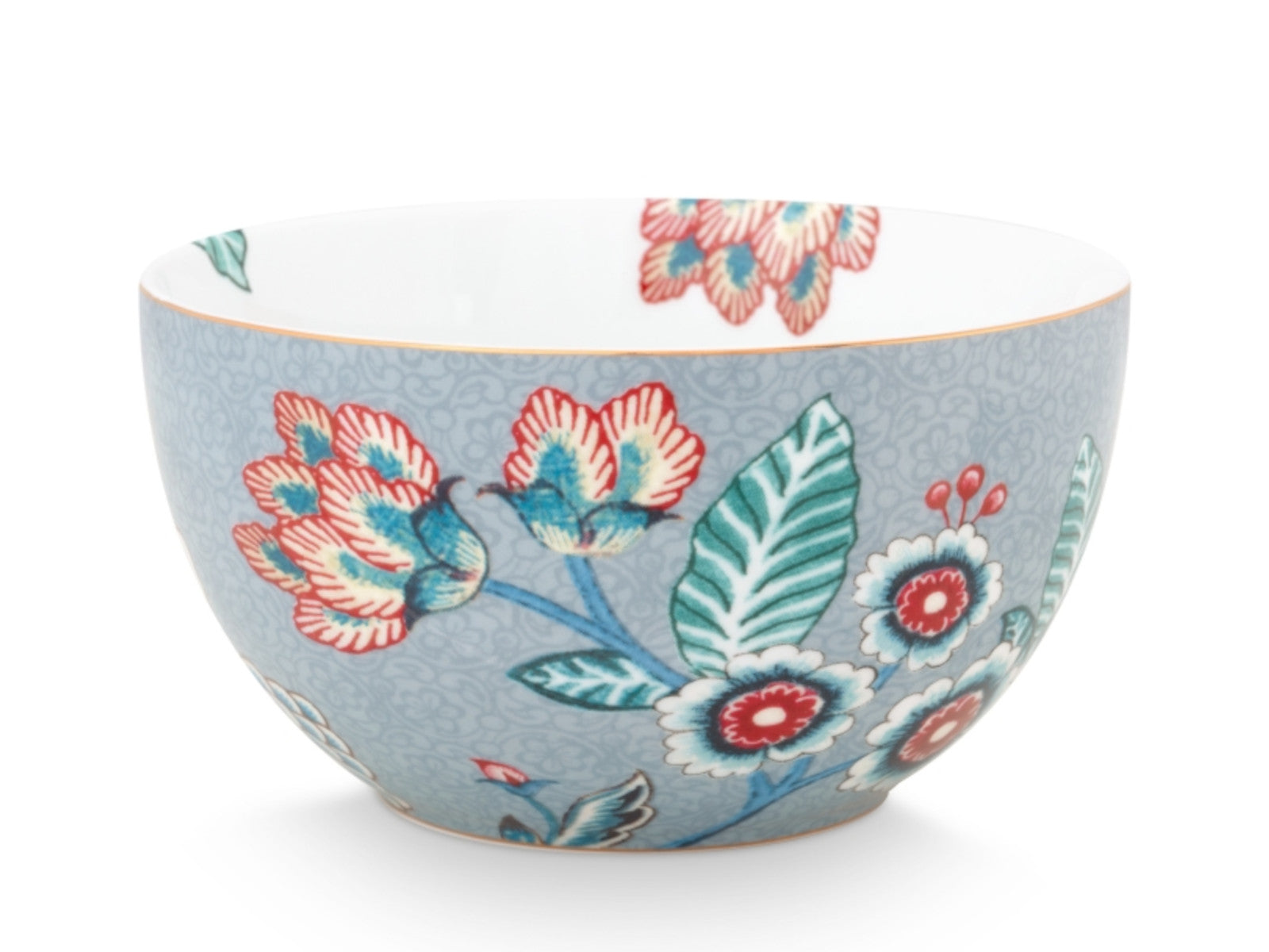 PIP STUDIO Flower Festival Bowl Light Blue 12 cm - Produktbild 2