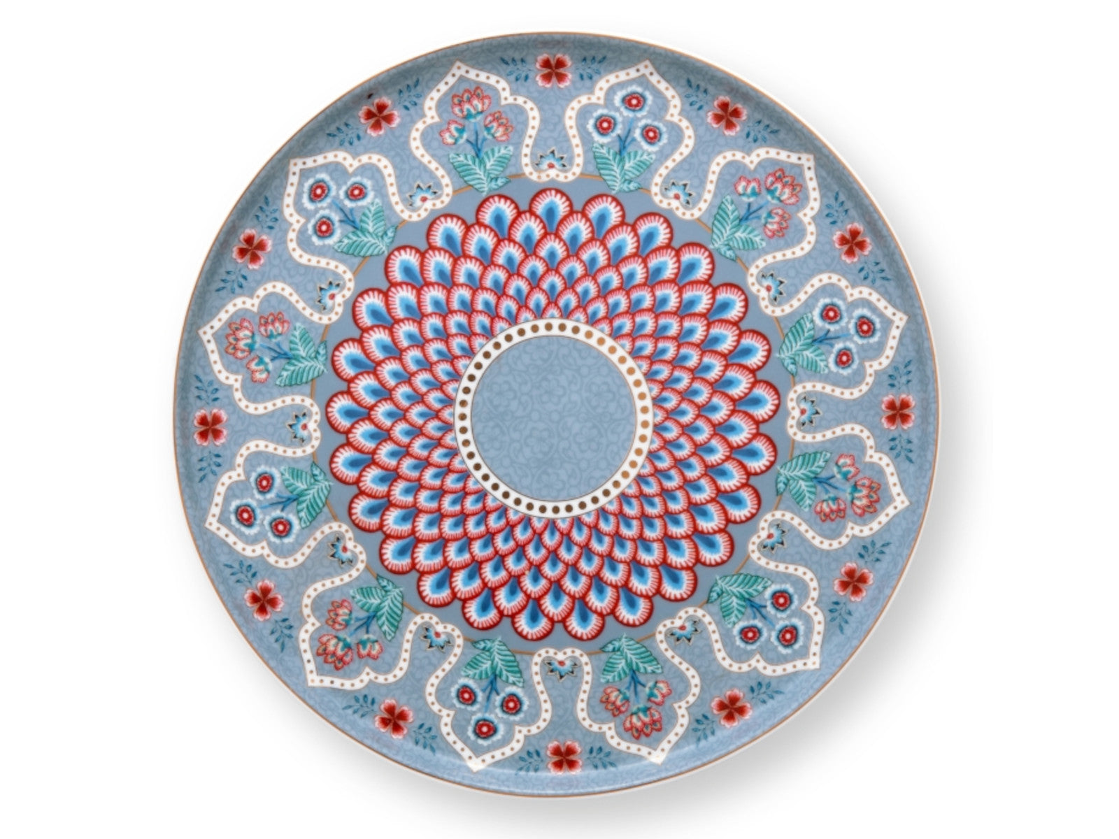 PIP STUDIO Flower Fest.Scallop mini Tortenplatte Deco LB 21cm - Produktbild 2