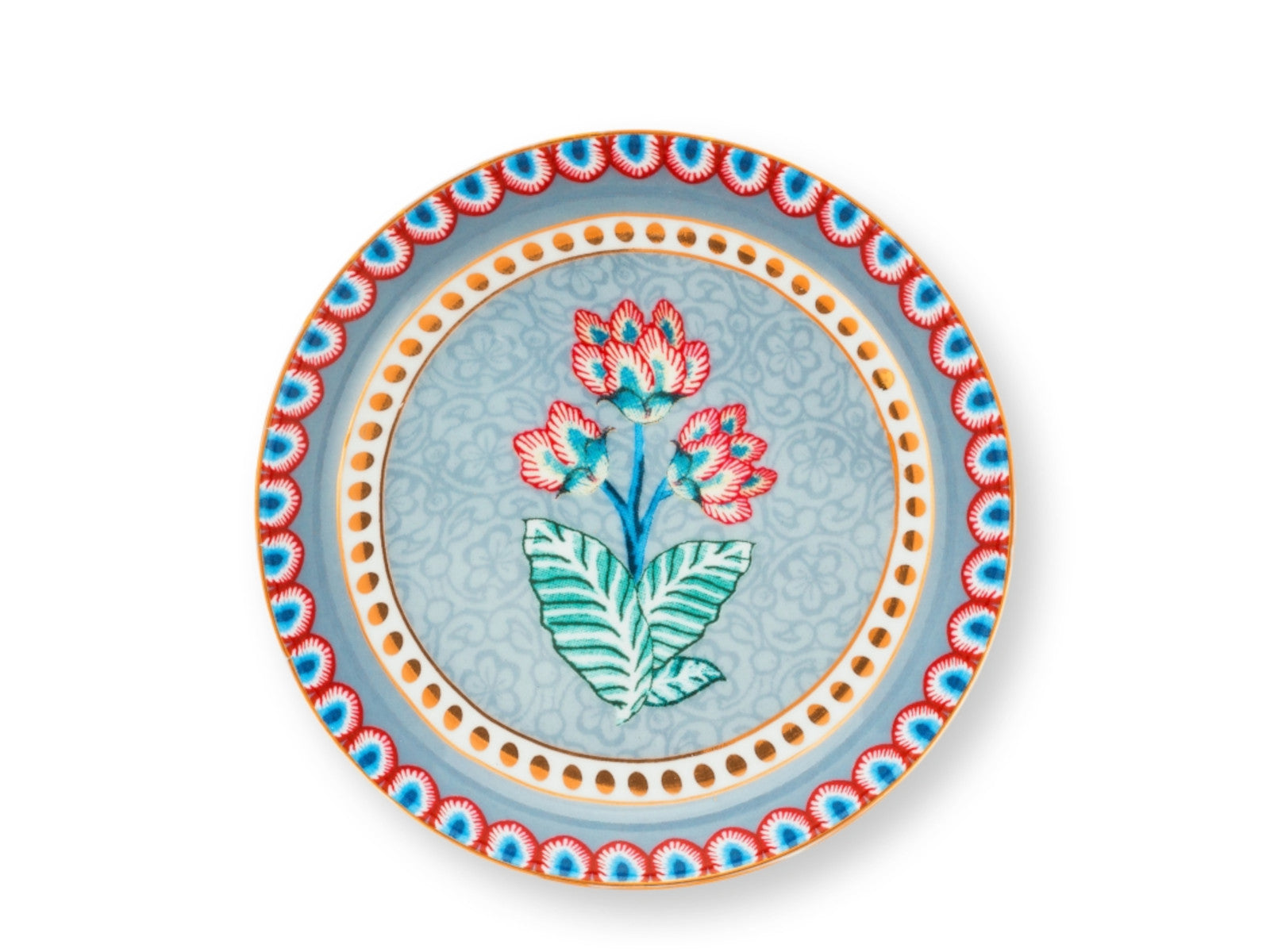 PIP STUDIO Flower Festival Teebeutelablage Light Blue 9 cm
