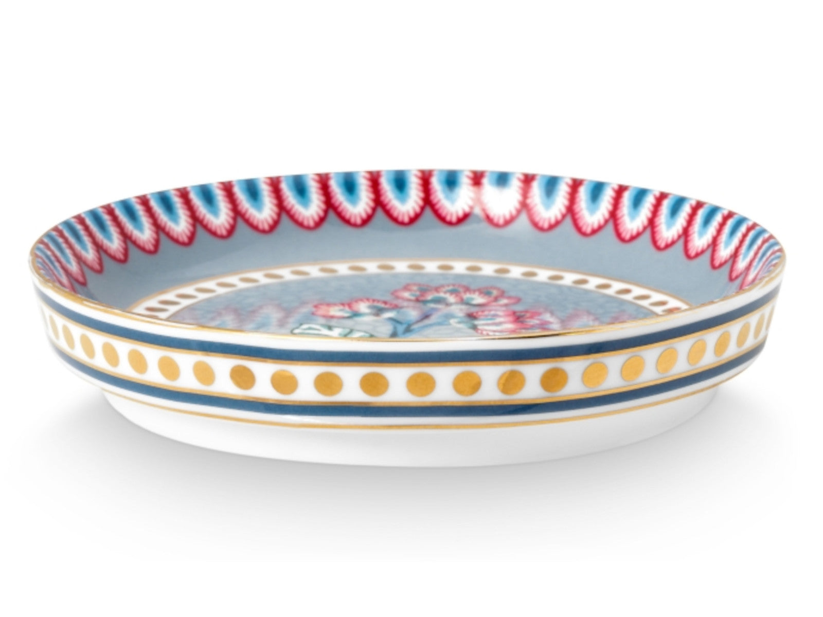 PIP STUDIO Flower Festival Teebeutelablage Light Blue 9 cm - Produktbild 2
